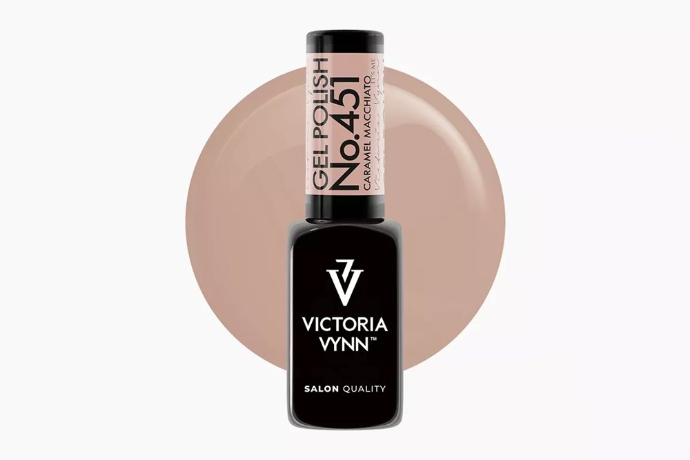 GEL POLISH 451 Caramel Macchiato 8 ml - lakier hybrydowy