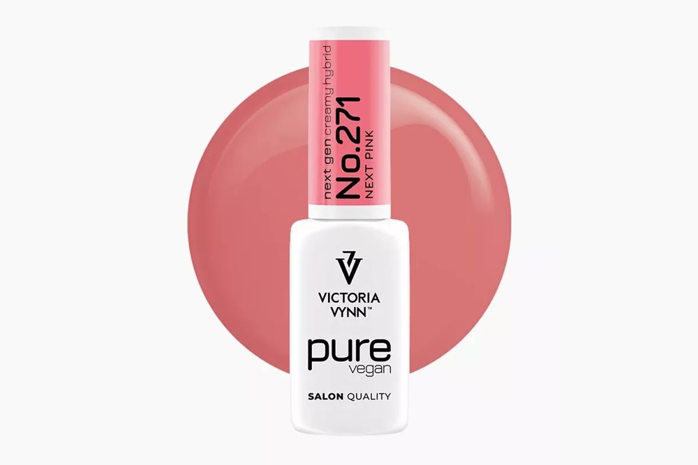 PURE VEGAN CREAMY HYBRID 271 Next Pink 8 ml - lakier hybrydowy