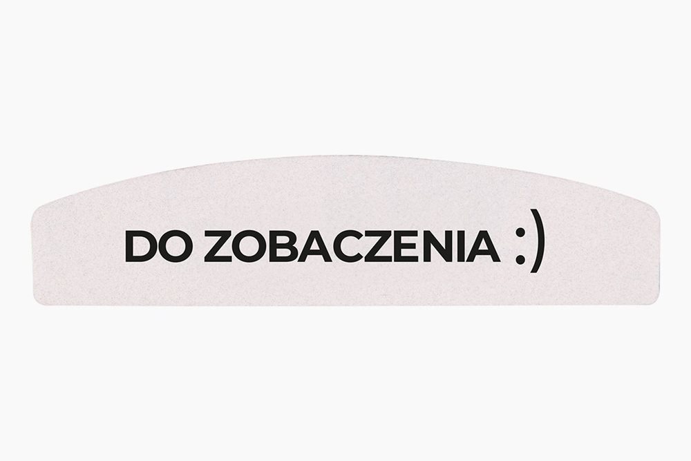 NAIL FILE 180/240 MINI 04 Do zobaczenia 25 pcs - pilnik do paznokci