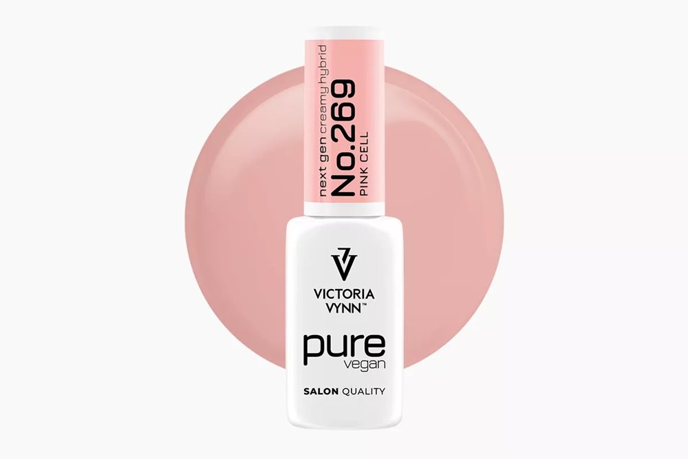 PURE VEGAN CREAMY HYBRID 269 Pink Cell 8 ml - lakier hybrydowy