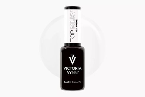GEL POLISH TOP Milky No Wipe 8 ml - top hybrydowy
