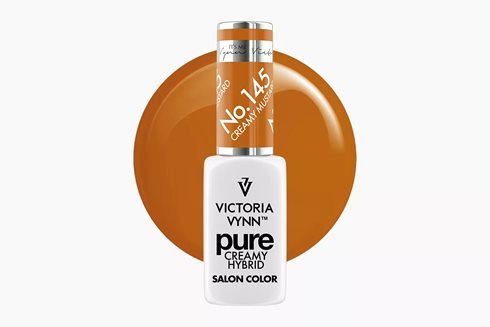 PURE CREAMY HYBRID 145 Creamy Mustard 8 ml - lakier hybrydowy