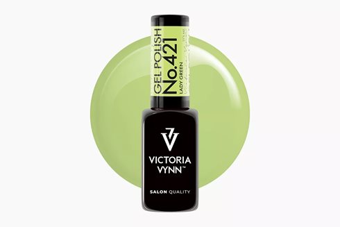 GEL POLISH 421 Lady Green 8 ml - lakier hybrydowy