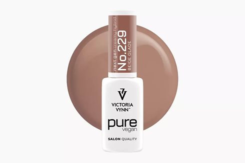PURE VEGAN CREAMY HYBRID 229 Beige Glade 8 ml - lakier hybrydowy