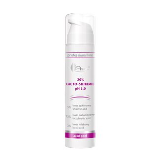 Peeling kwasowy 20% LACTO-SHIKIMIC pH 2,0 50 ml - peeling antyoksydacyjny i depigmentacyjny