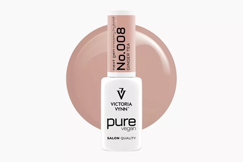 PURE VEGAN CREAMY HYBRID 008 Ginger Tea 8 ml - lakier hybrydowy