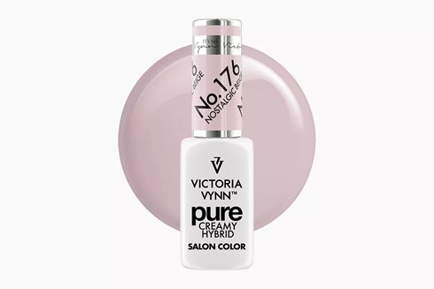 PURE CREAMY HYBRID 176 Nostalgic Beige 8 ml - lakier hybrydowy