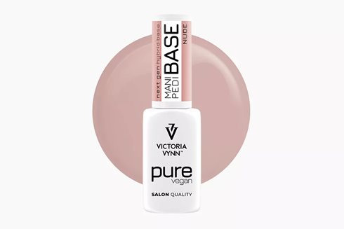 PURE VEGAN MANI PEDI BASE Nude 8 ml - baza hybrydowa