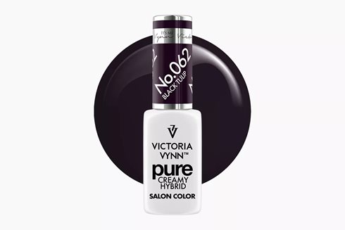 PURE CREAMY HYBRID 062 Black Tulip 8 ml - lakier hybrydowy