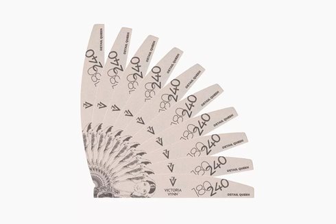 NAIL FILE DETAIL QUEEN 10 pcs Crescent 180/240 - pilnik do paznokci