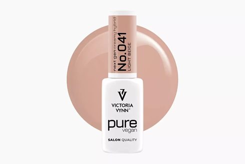 PURE VEGAN CREAMY HYBRID 041 Light Beige 8 ml - lakier hybrydowy