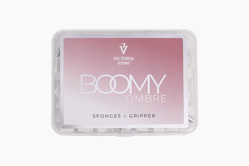 ZESTAW BOOMY OMBRE SPONGES & GRIPPER - akcesoria do paznokci