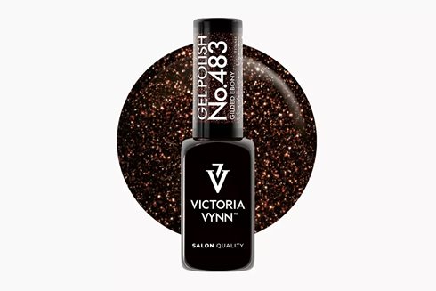 GEL POLISH 483 Gilded Ebony 8 ml - lakier hybrydowy
