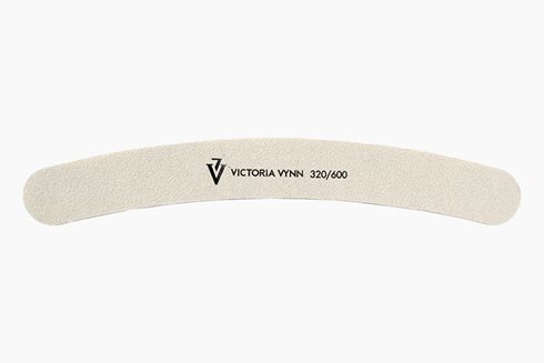NAIL FILE 320/600 White Banana shaped - pilnik do paznokci