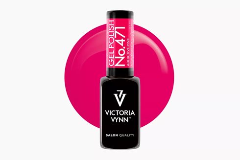 GEL POLISH 471 Addictive P!nk 8 ml - lakier hybrydowy