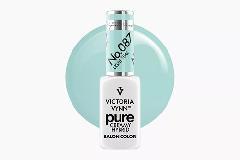PURE CREAMY HYBRID 087 Light Teal 8 ml - lakier hybrydowy