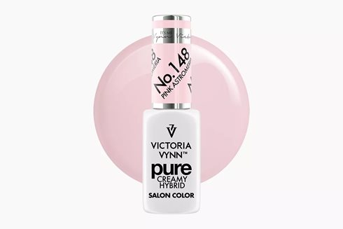 PURE CREAMY HYBRID 148 Pink Astromeria 8 ml - lakier hybrydowy
