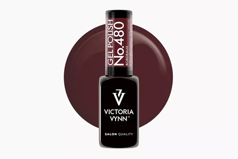 GEL POLISH 480 Bordeaux 8 ml - lakier hybrydowy
