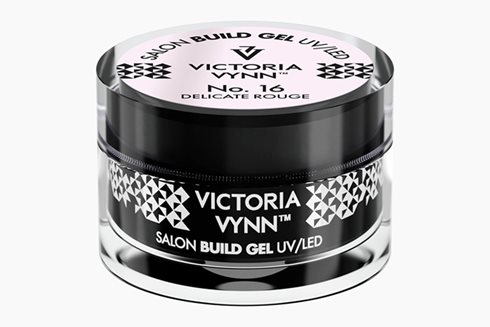 BUILD GEL 16 Delicate Rouge 15 ml - żel budujący samopoziomujący