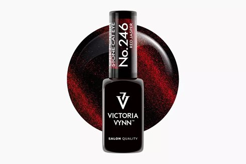 GEL POLISH 246 Cat Eye Red Jasper 8 ml - lakier hybrydowy