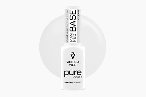 PURE VEGAN MANI PEDI BASE Clear 8 ml - baza hybrydowa