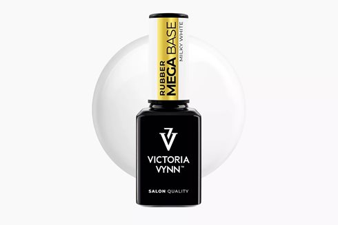 MEGA BASE Milky White 15 ml - baza hybrydowa do nadbudowy