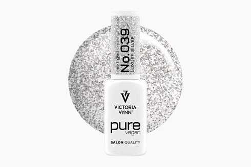 PURE VEGAN CREAMY HYBRID 039 Luxury Silver 8 ml - lakier hybrydowy
