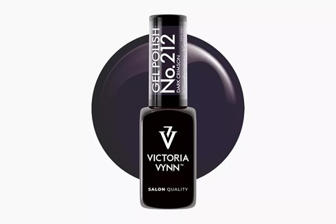 GEL POLISH 212 Dark Crimson 8 ml - lakier hybrydowy