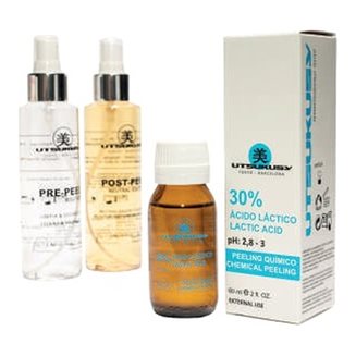 Lactic Acid 30% 60 ml + PrePeel + PostPeel - peeling z kwasem mlekowym
