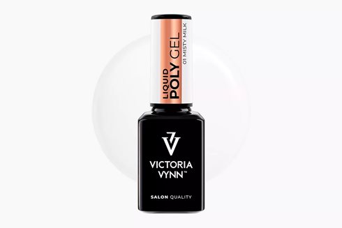 LIQUID POLY GEL 01 Misty Milk 15 ml - płynny akrylożel