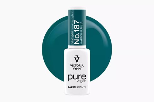 PURE VEGAN CREAMY HYBRID 187 Harbour Blue 8 ml - lakier hybrydowy