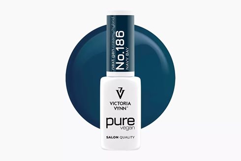 PURE VEGAN CREAMY HYBRID 186 Navy Bay 8 ml - lakier hybrydowy