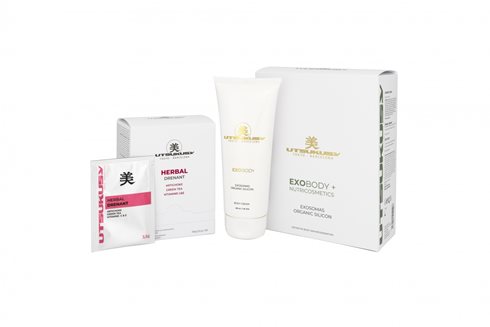 Exobody Daily Care Set Herbal Drenant - krem do ciała 200 ml + suplement drenujący