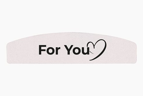 NAIL FILE 180/240 MINI 02 For You 25 pcs - pilnik do paznokci