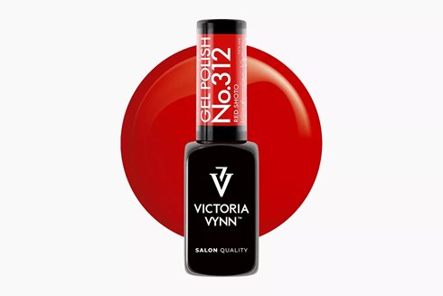 GEL POLISH 312 Red Shoto 8 ml - lakier hybrydowy
