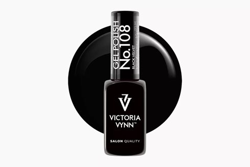 GEL POLISH 108 Black Velvet 8 ml - lakier hybrydowy