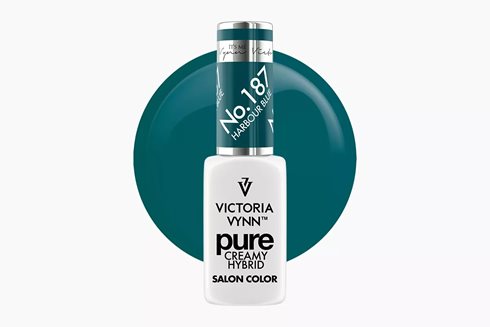 PURE CREAMY HYBRID 187 Harbour Blue 8 ml - lakier hybrydowy