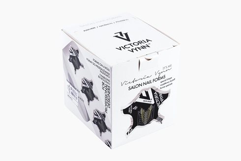 SALON NAIL FORMS BLACK 400 pcs - szablony do paznokci