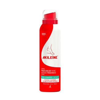 Akileine Spray odświeżająco-orzeźwiający 150 ml - spray chłodzący do zmęczonych stóp