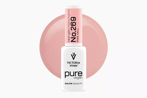 PURE VEGAN CREAMY HYBRID 269 Pink Cell 8 ml - lakier hybrydowy