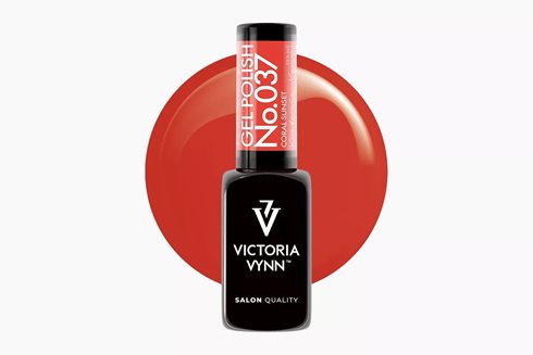 GEL POLISH 037 Coral Sunset 8 ml - lakier hybrydowy