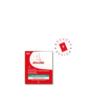 Akileine Tabletki musujące do kąpieli stóp czerwone 6 x 20 g - tabletki relaksujące