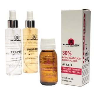 Mandelic Acid 30% 60 ml + PrePeel + PostPeel - peeling z kwasem migdałowym