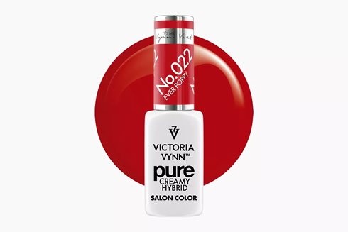 PURE CREAMY HYBRID 022 Ever Poppy 8 ml - lakier hybrydowy