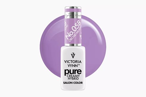 PURE CREAMY HYBRID 058 Orchid Around 8 ml - lakier hybrydowy