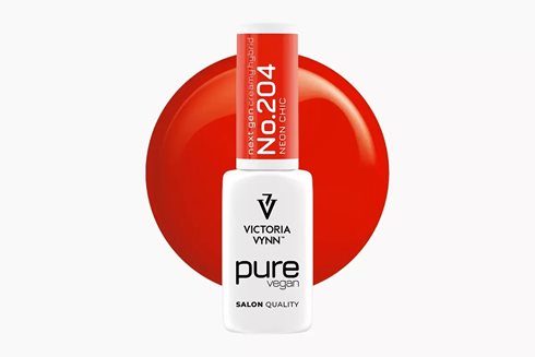 PURE VEGAN CREAMY HYBRID 204 Neon Chic 8 ml - lakier hybrydowy