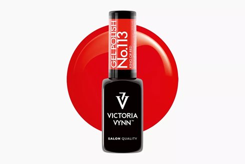 GEL POLISH 113 King of Red 8 ml - lakier hybrydowy