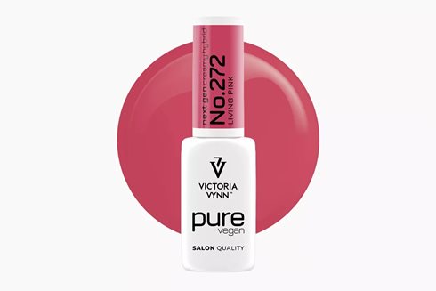 PURE VEGAN CREAMY HYBRID 272 Living Pink 8 ml - lakier hybrydowy