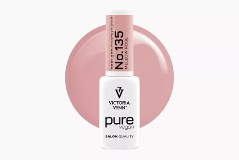 PURE VEGAN CREAMY HYBRID 135 Mellow Rose 8 ml - lakier hybrydowy
