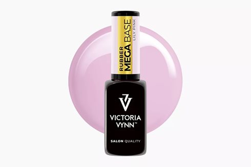 MEGA BASE Lily Pink 8 ml - baza hybrydowa do nadbudowy